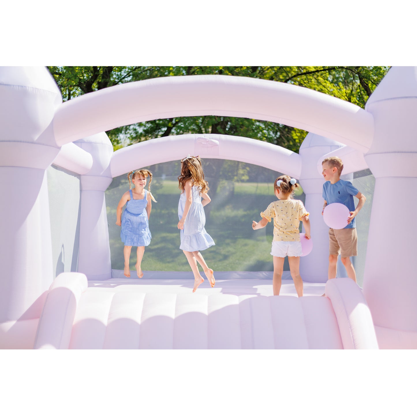 Mega Castle Bounce House | Pink